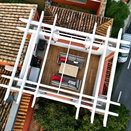 公寓 Panoramic Sea View, Rooftop, Air Conditioning, 2 Bedrooms, Parking 格里莫